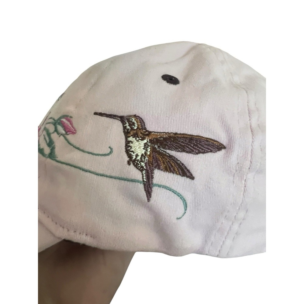 Polar Graphics USA Hummingbird Embroidered Cap with Pink Strapback - Picture 3 of 12